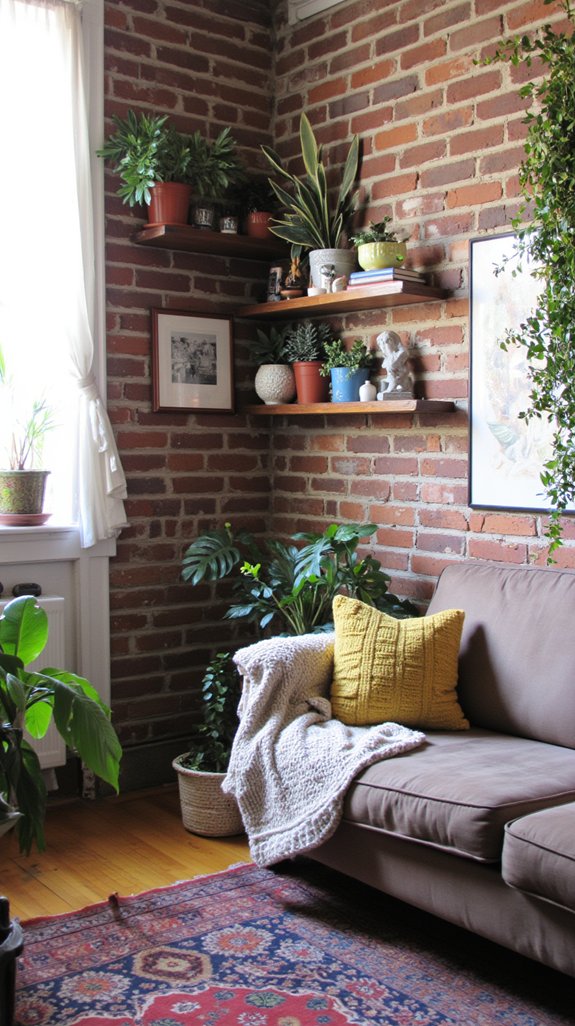 space saving decorative wall shelves