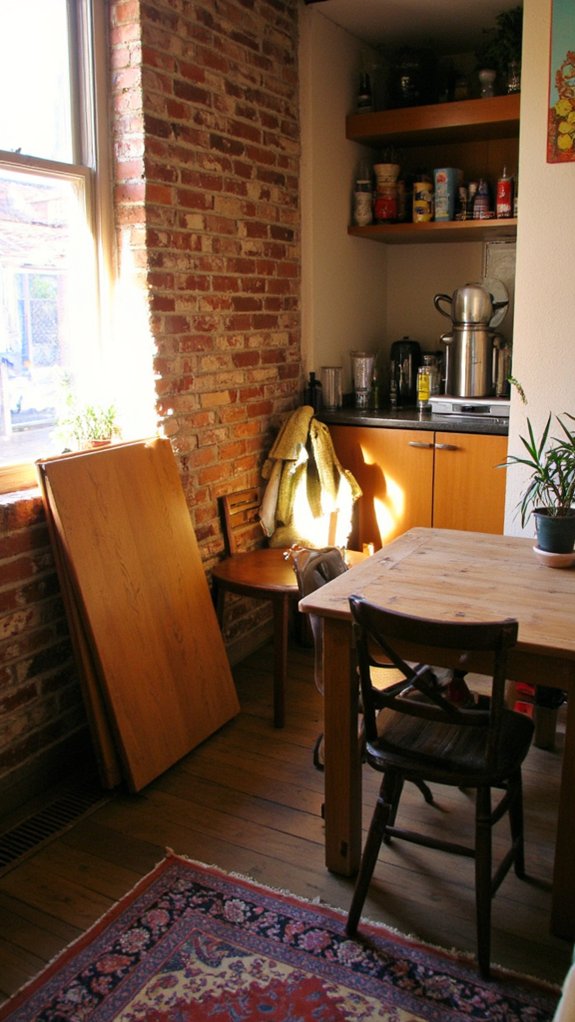 space saving folding tables