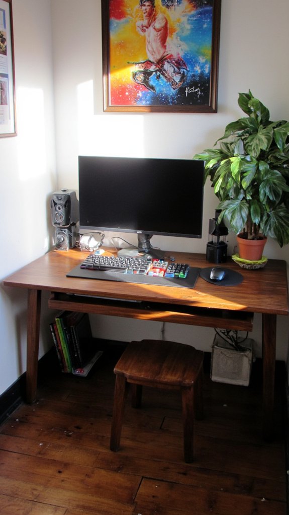 stylish and functional gaming desk