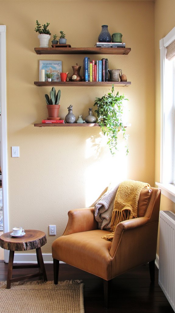 stylish and functional shelving