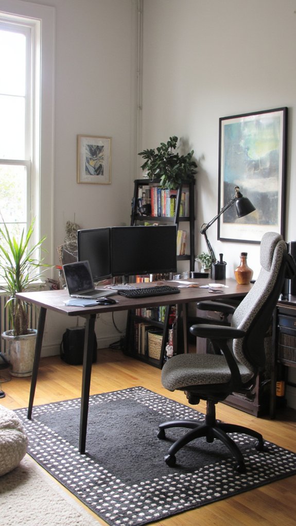 stylish dual use workspace design