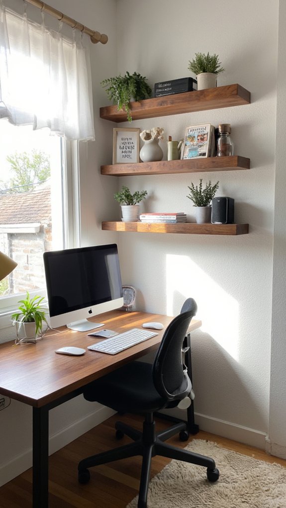 stylish floating shelf storage