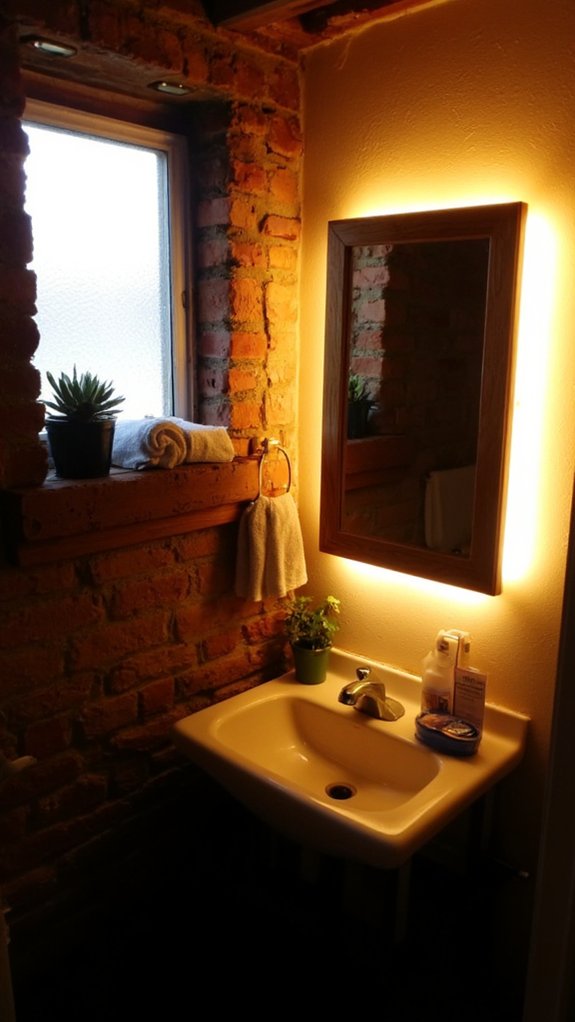 stylish functional backlit mirrors