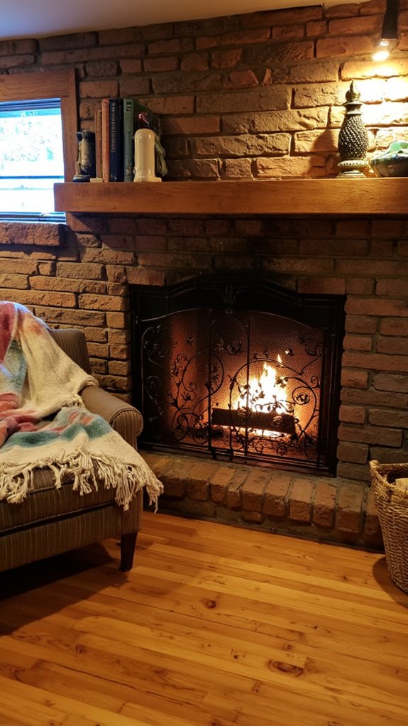 stylish protective fireplace screens