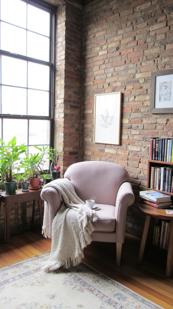 stylish reading corner retreat