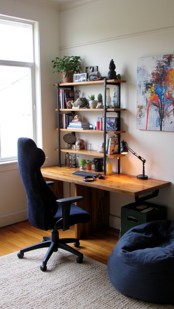 stylish relaxing gaming retreat