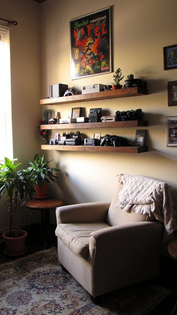 stylish wall mounted game storage