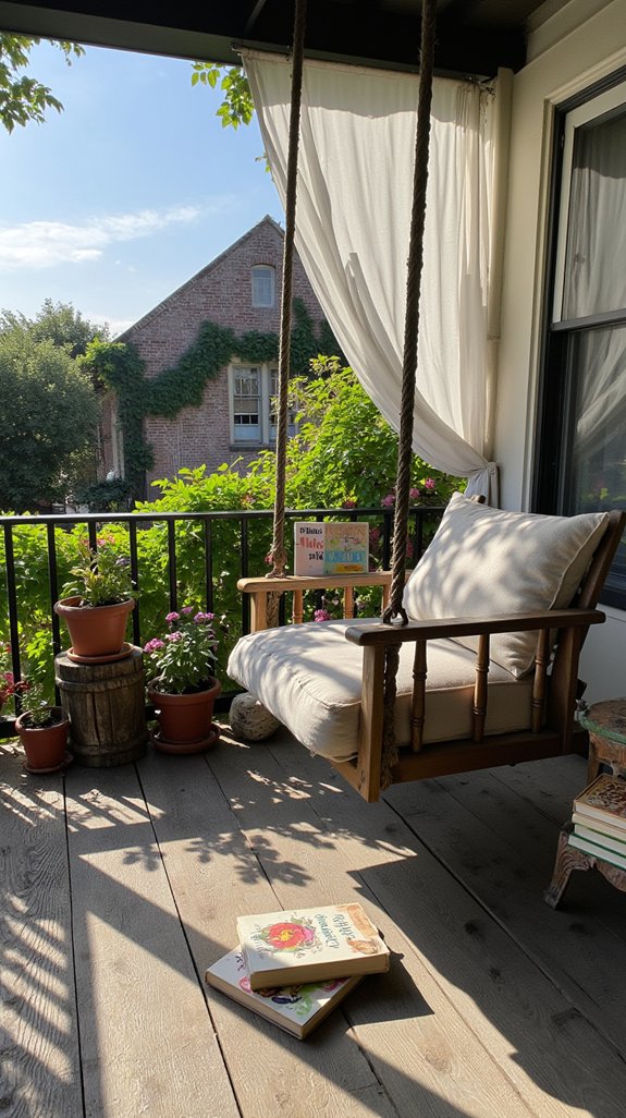 sunlit porch reading oasis