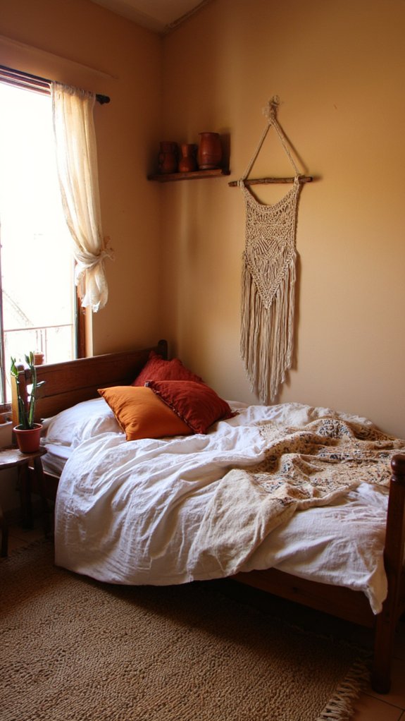 terracotta accents create warmth