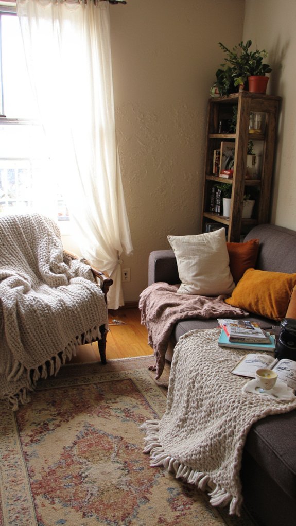 textured fabrics create coziness
