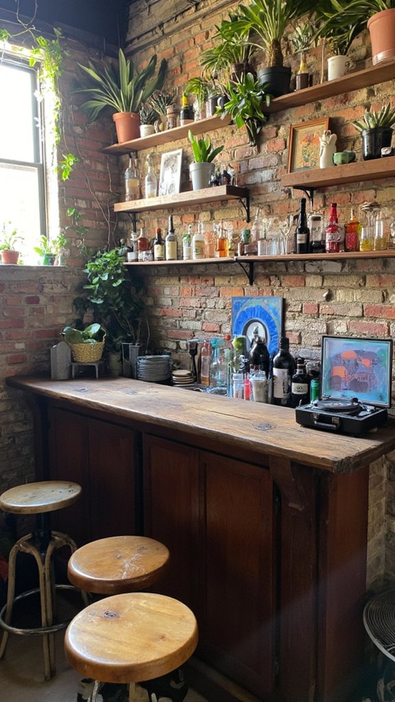 textured focal point bar