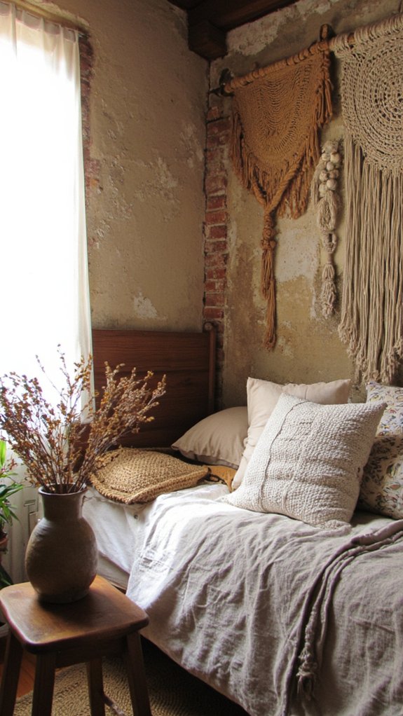 textured walls for warmth