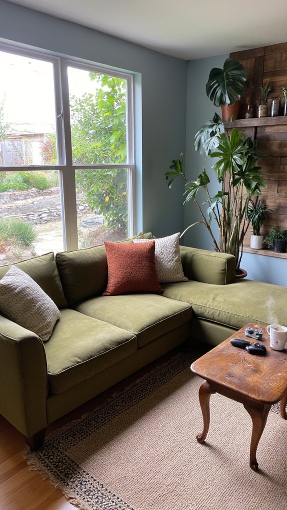 tranquil nature inspired gaming space