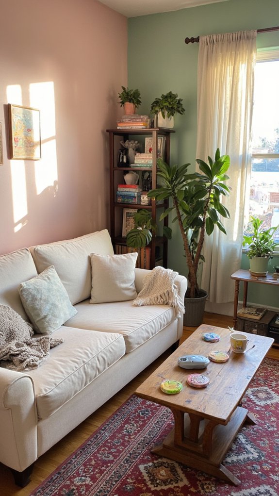 tranquil pastel gaming retreat