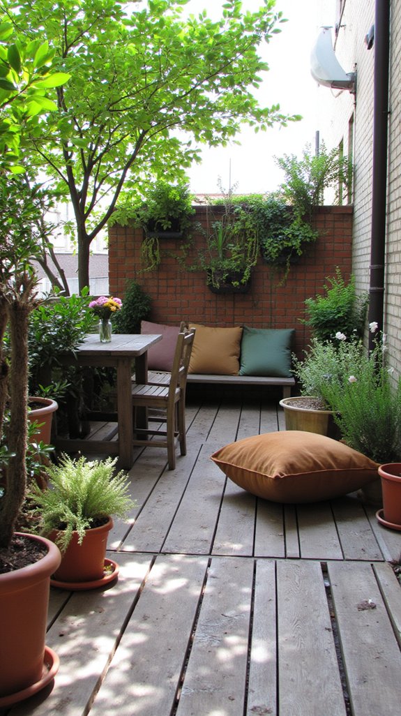 transformative small outdoor oasis