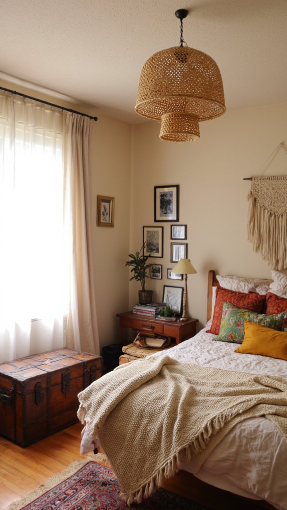 unconventional ceiling fixture transformation