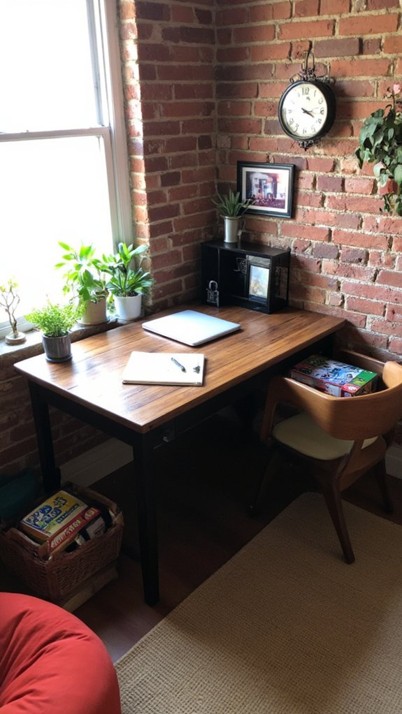 versatile desk with storage