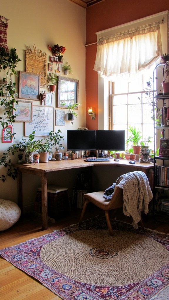 vibrant cozy inspiring workspace