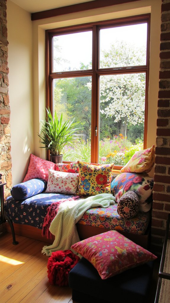 vibrant cushions for comfort