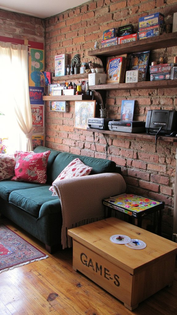 vibrant game room display