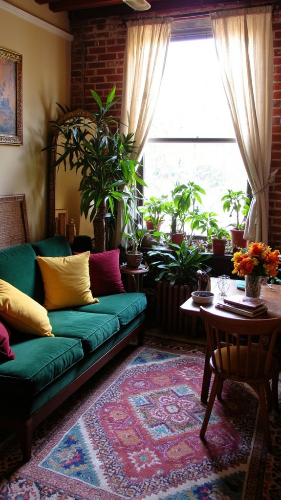 vibrant geometric art deco