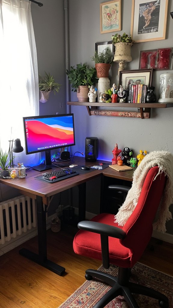 vibrant organized creative space