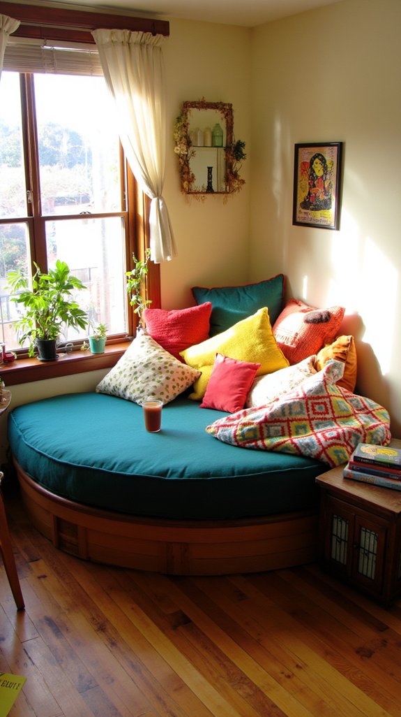 vibrant reading nook oasis