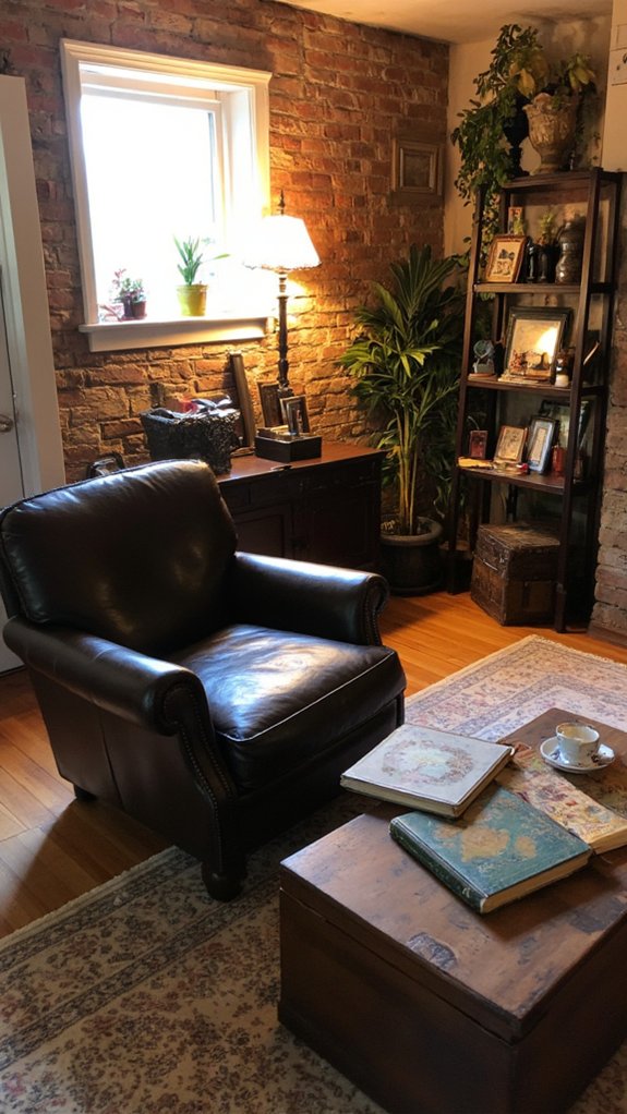 vintage furniture adds character