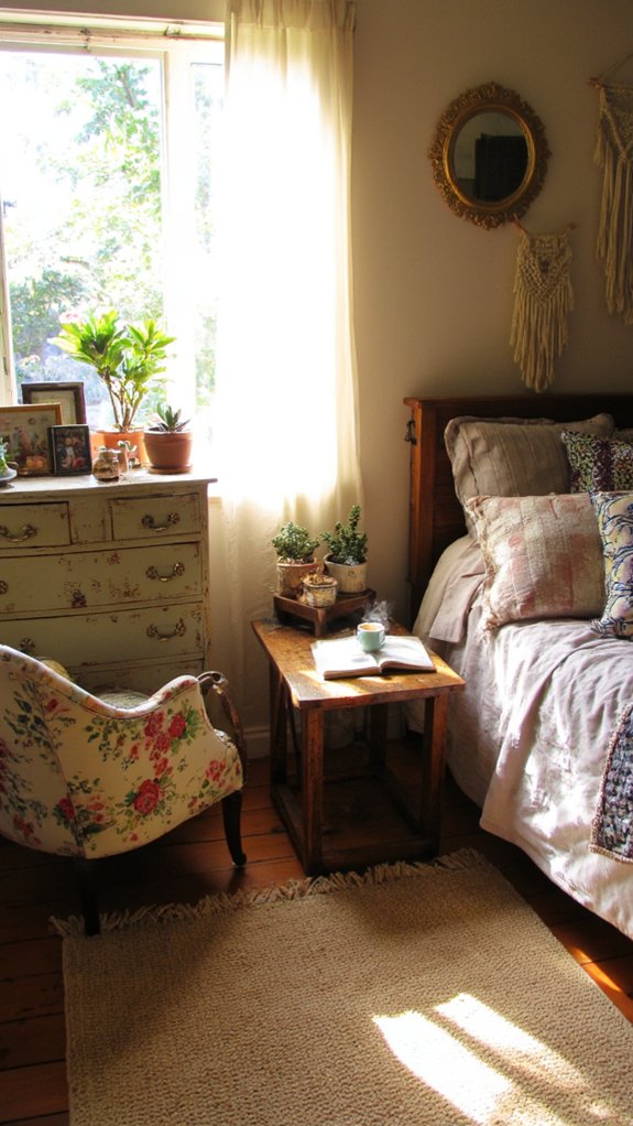 vintage furniture adds character