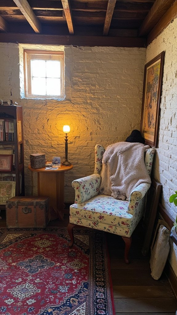 vintage furniture adds charm