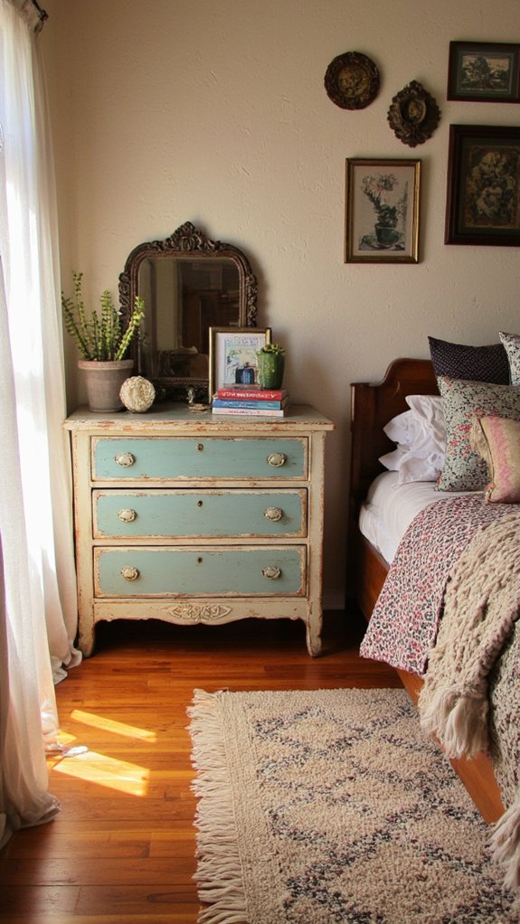 vintage furniture adds charm