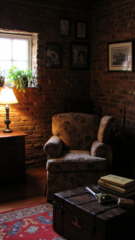 vintage furniture adds warmth