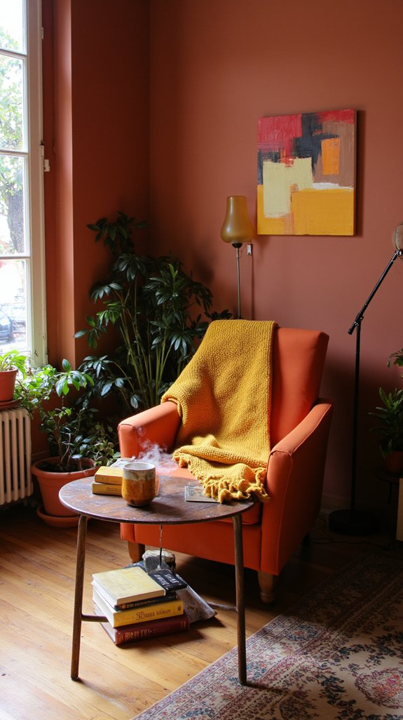 warm cozy reading atmosphere