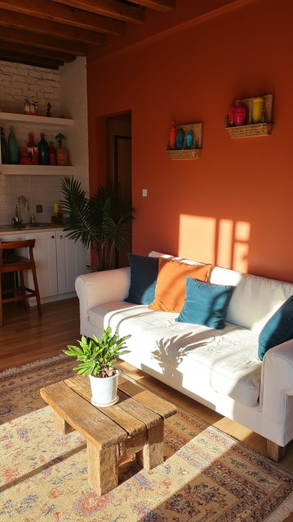 warm hues create inviting spaces