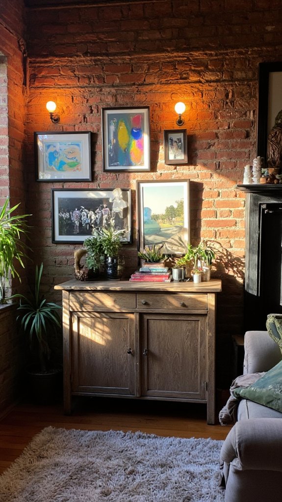 warm illuminated art display