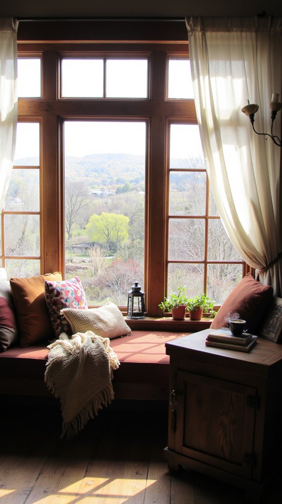 warm rustic wood accents