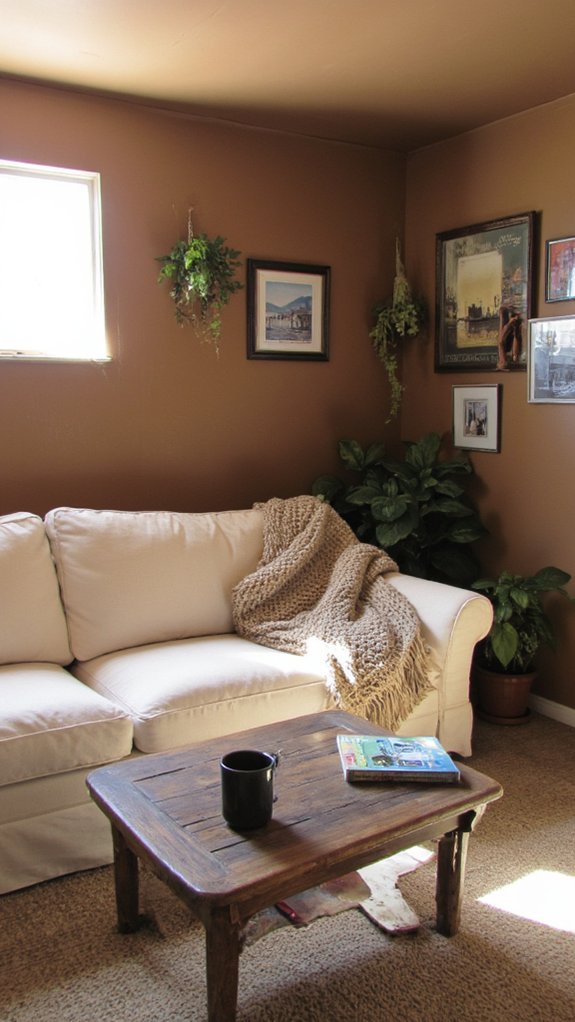 warm taupe creates comfort