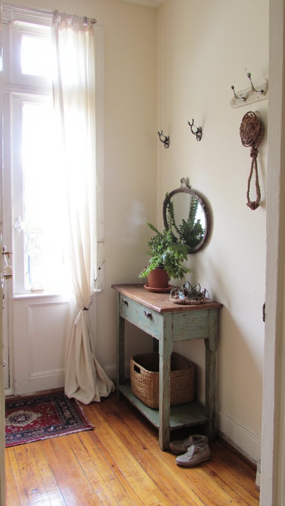 welcoming entryway with storage