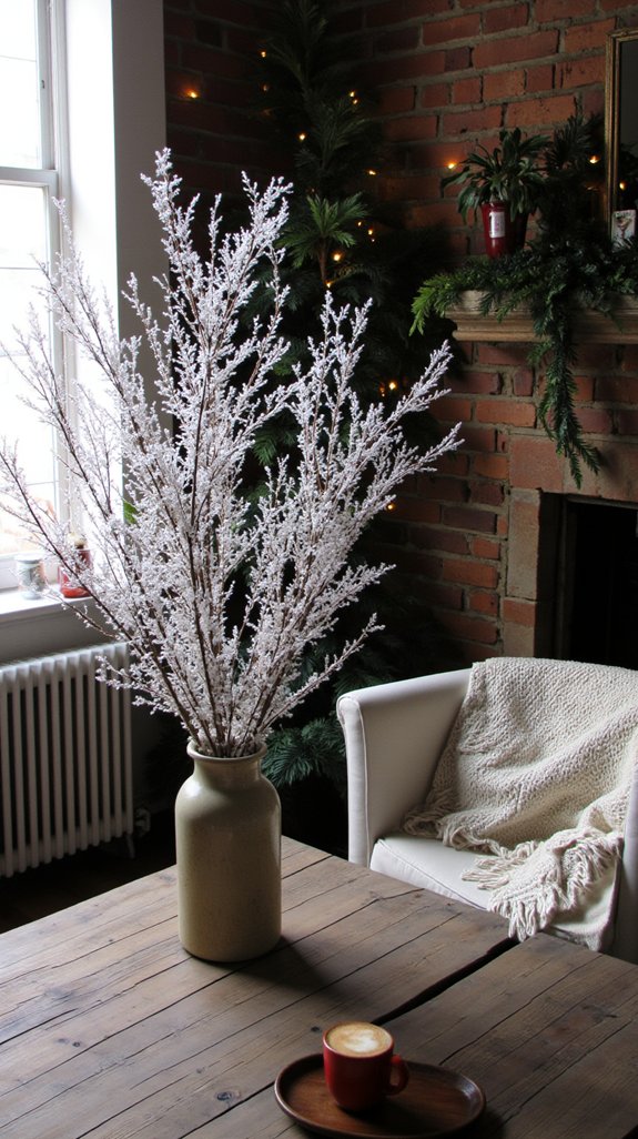 winter decor with elegance