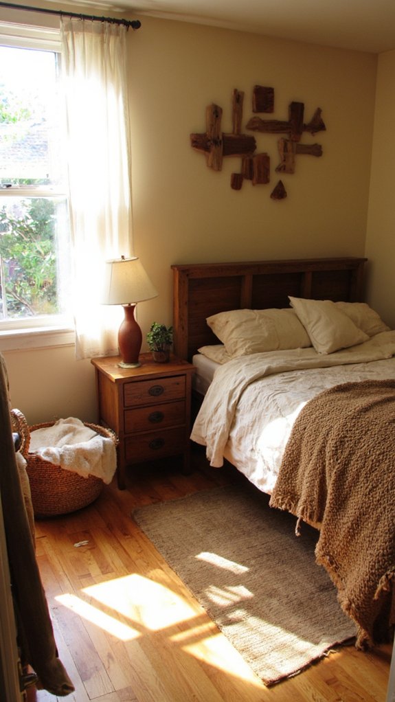 wooden accents create warmth