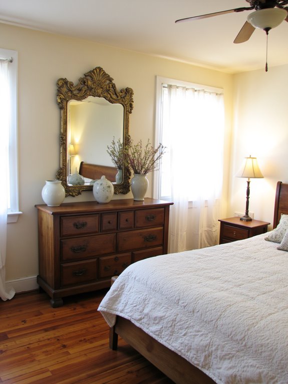 antique mirrors for depth