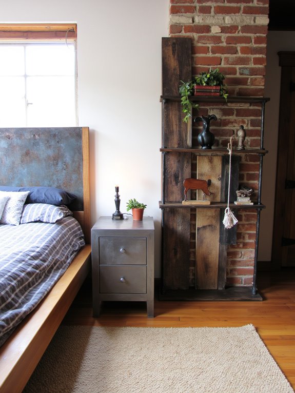 bold industrial metal accents