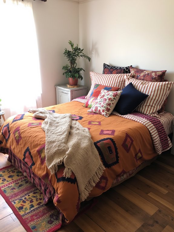 bold patterns enhance bedding
