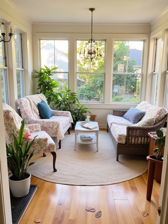 bright airy inviting sunrooms