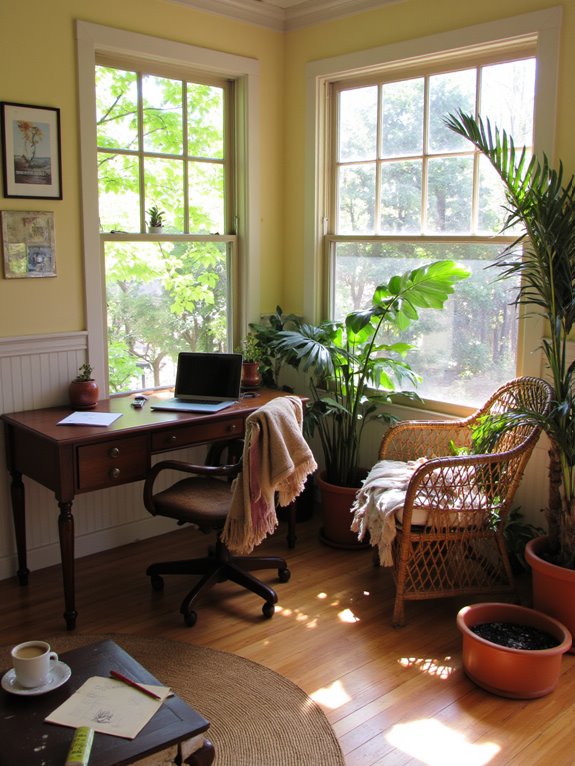 bright and inspiring workspace