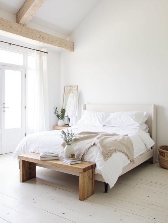 calming minimalist bedroom design
