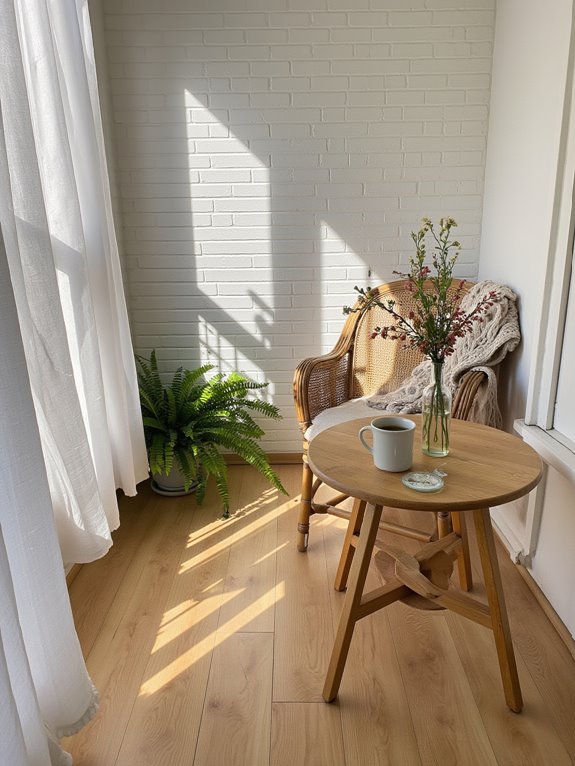 coastal small table setup