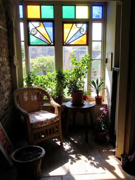 colorful retro glass charm