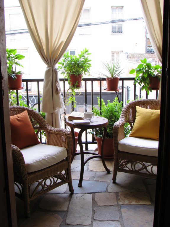 cozy balcony sunroom retreat