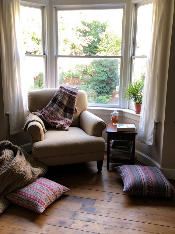 cozy bay window retreat